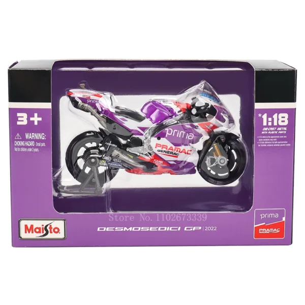 Maisto 1:18 Ducati Pramac Racing Model Motorcycle - Image 6