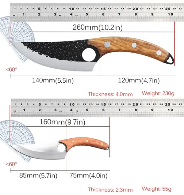 Forged Stainless Steel Multi-purpose Knife Set - Image 2