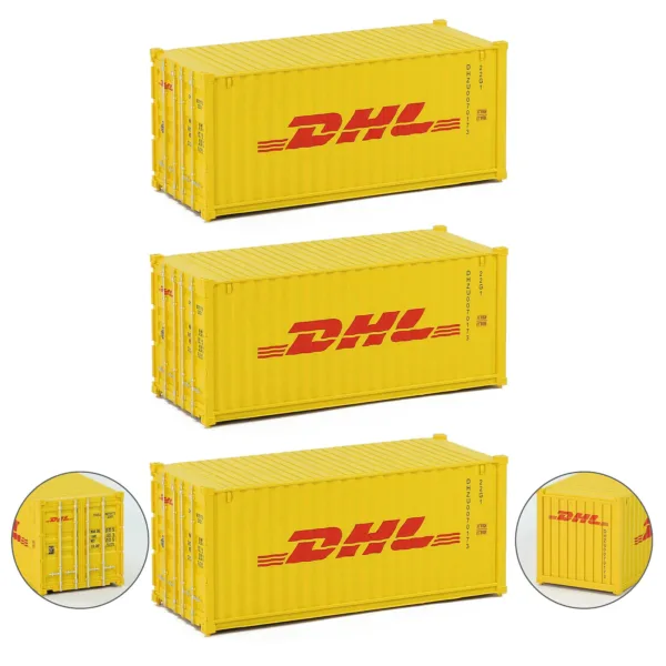 HO Scale 1:87 Shipping Container Set of 3 - Image 16