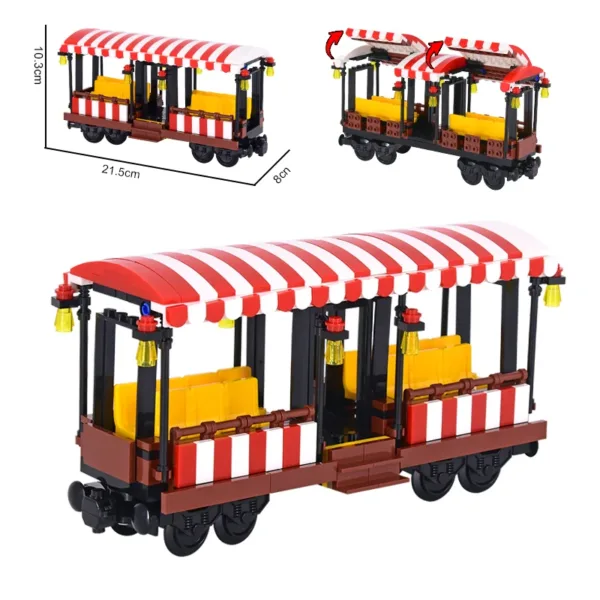 Creative City Train Building Blocks Set - Image 16