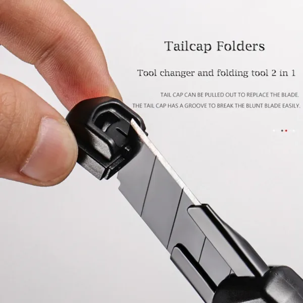 Retractable Carbon Steel Utility Knife 10.7cm - Image 6