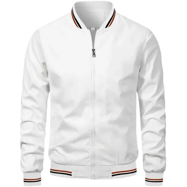 Men's Casual Slim Fit Bomber Jacket - Image 2