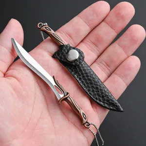 Mini Stainless Steel Keychain Knife 9cm