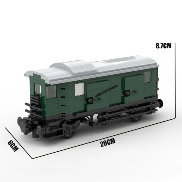 270PCS DIY MOC Baggage Train Car Blocks - Image 4