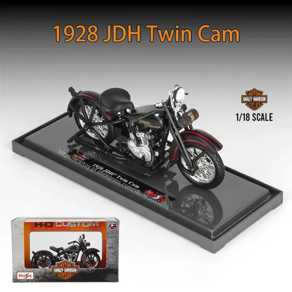 Maisto 1:18 Harley-Davidson 1948 FL Panhead Model - Image 18