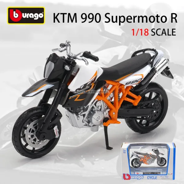 Bburago 1:18 KTM 990 Supermoto R Model - Image 10