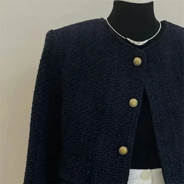 Wool Blend Casual Jacket for Women - Image 4