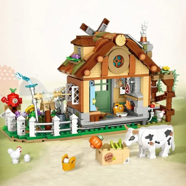 Mini Building Blocks Set for Farm Cabin