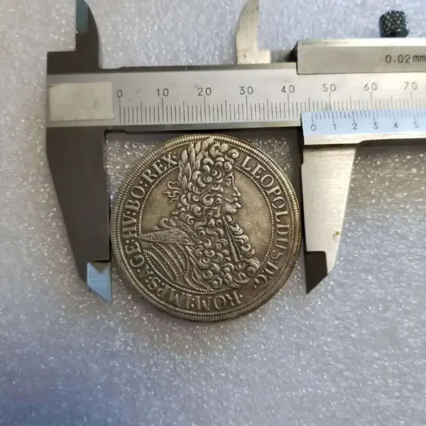 1698 Austria Commemorative Silver Coin Replica - Image 3