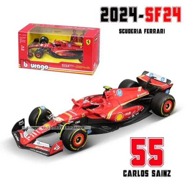 Bburago 1:43 Scale Ferrari SF24 Model Car - Image 6