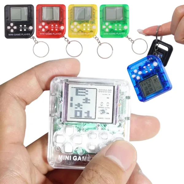 Mini Handheld Game Console with Keychain