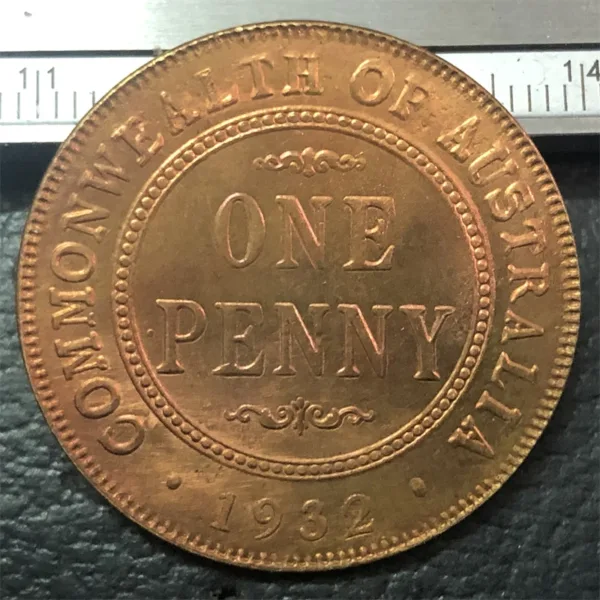 Australia 1932 Half Penny Coin Replica - Image 2