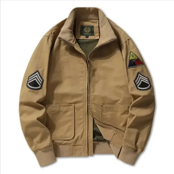 Men's Cotton Retro Tanker Jacket 6XL Size - Image 14