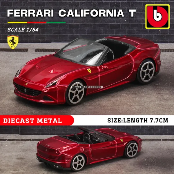 Bburago 1:64 Scale Ferrari Diecast Model Car - Image 19