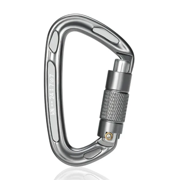 24KN Auto Lock Climbing Carabiner D Shape - Image 7