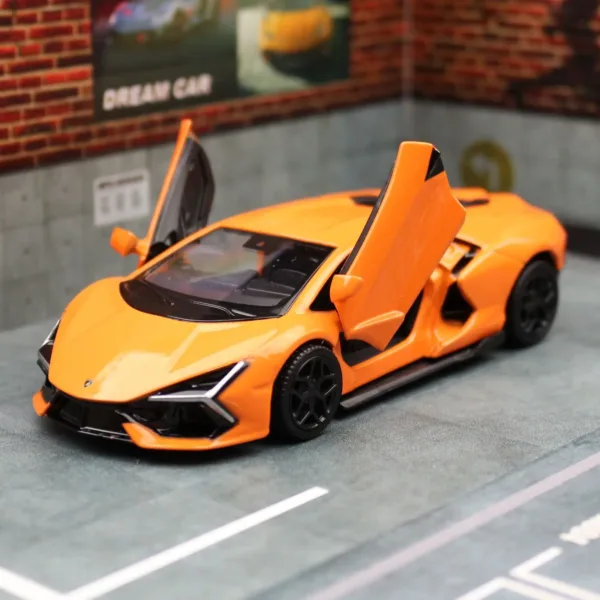 1/36 Scale Lamborghini Revuelto Model Car Orange