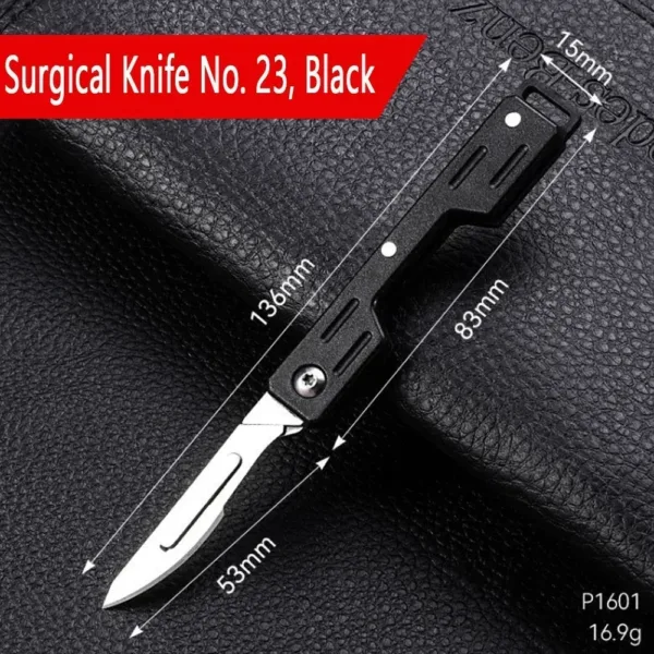 Mini Folding Surgical Knife with Steel Blade - Image 10