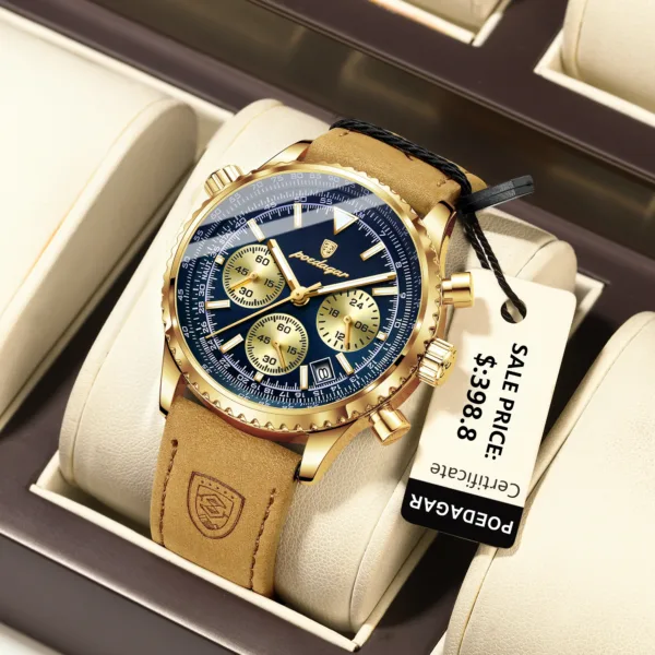 Luxury Quartz Waterproof Men's Watch with Chronograph - Image 11