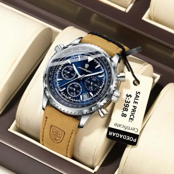 Luxury Quartz Waterproof Men's Watch with Chronograph - Image 9