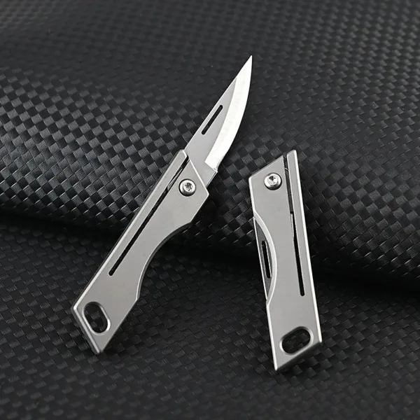 Titanium Alloy Folding Knife with D2 Blade - Image 4