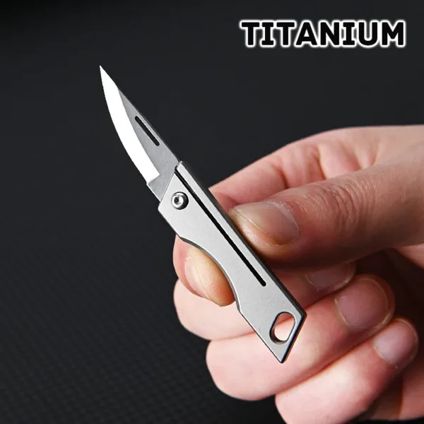 Titanium Alloy Folding Knife with D2 Blade - Image 2