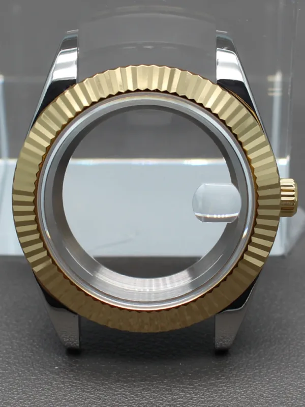 Gold Watch Case with Sapphire Glass 36mm 40mm - Image 8