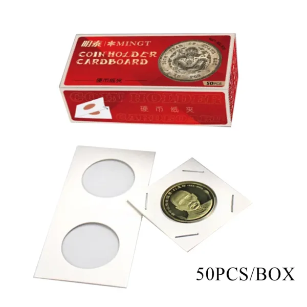 50PCS Coin Holder Cardboard Storage Cases - Image 7