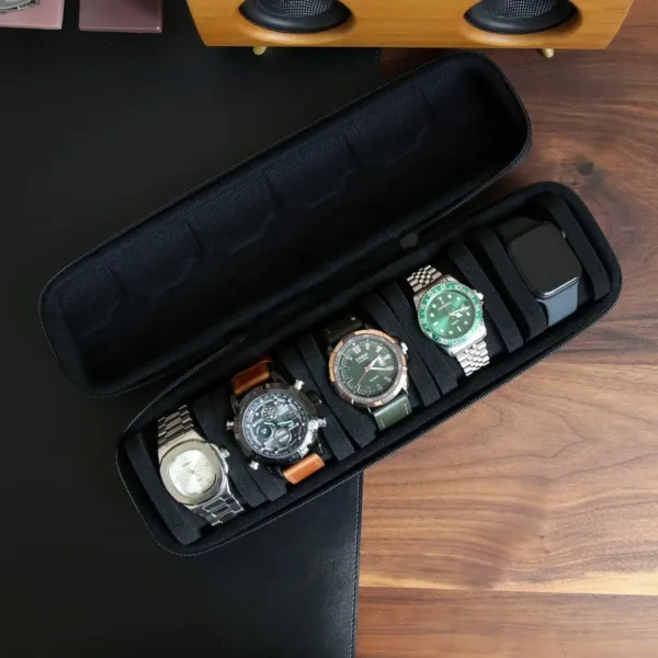 5 Slot Travel Watch Case for Men and Women - Image 2