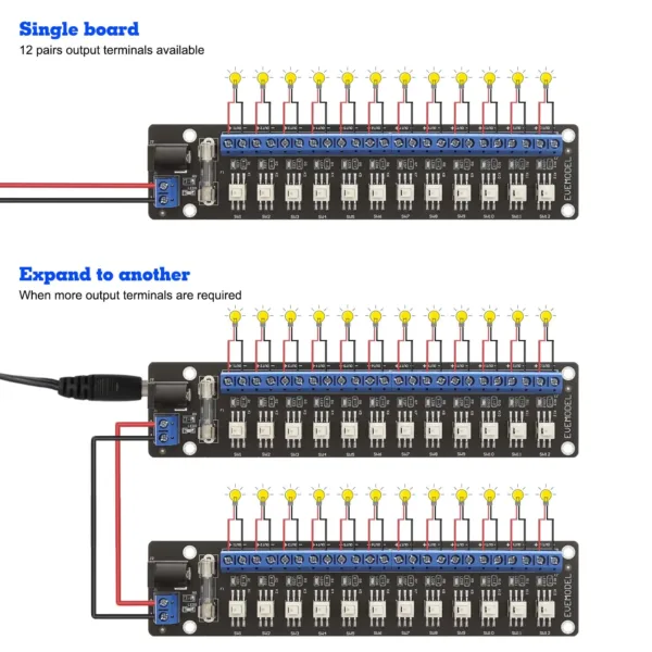 12 Channel DC Power Distribution Module 3V-24V - Image 5