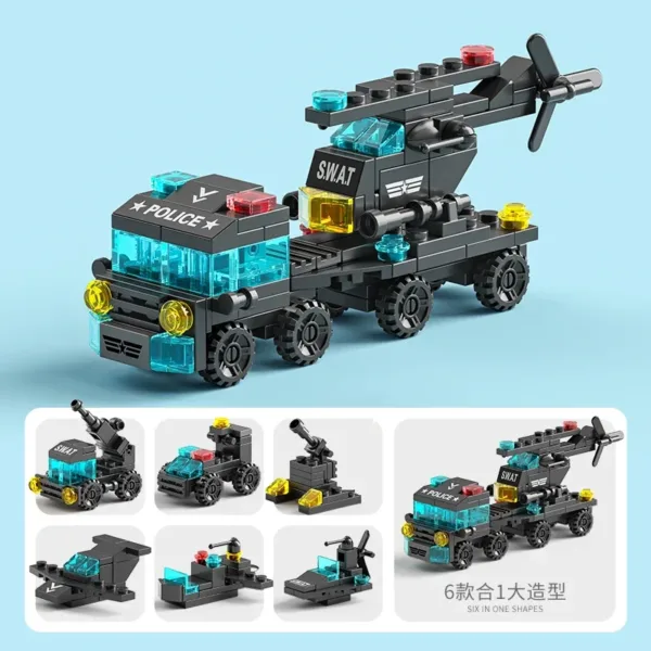 City Fire Car Building Blocks Set for Kids - Image 13