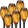 12 LED Solar Flickering Flame Torch Light