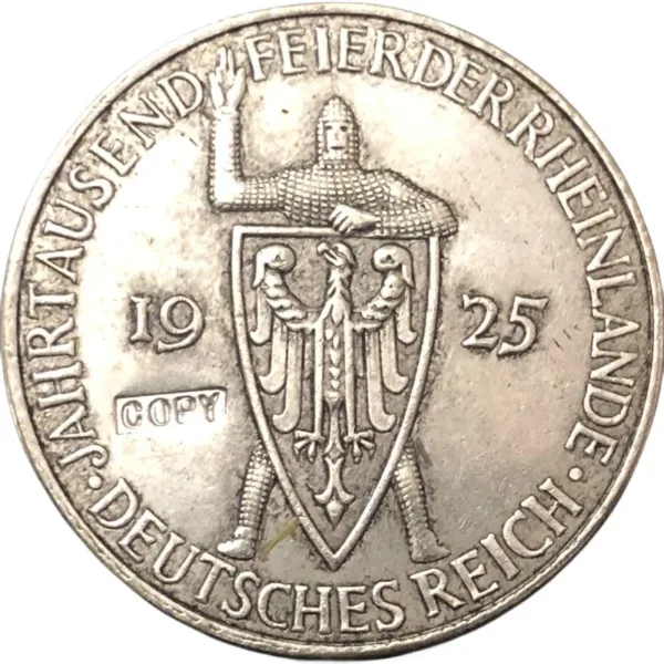 1925 Germany 3 Reichsmark Rhineland Replica Coin