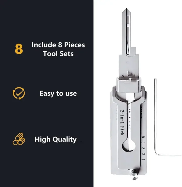 2-in-1 Stainless Steel Key Decoder Tool - Image 6