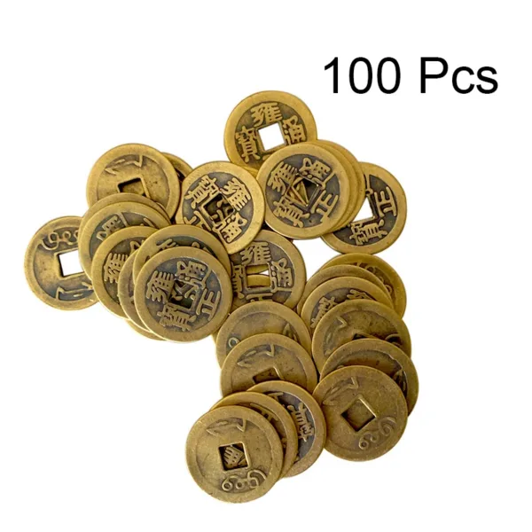 100Pcs Antique Chinese Replicas Copper Coins Set - Image 7