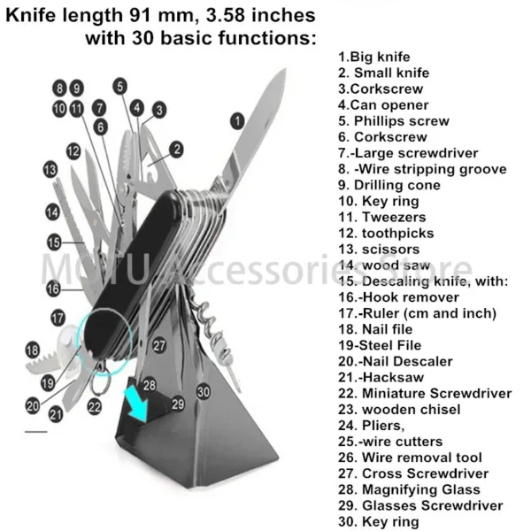 17-in-1 Multifunctional Folding Knife - Image 2