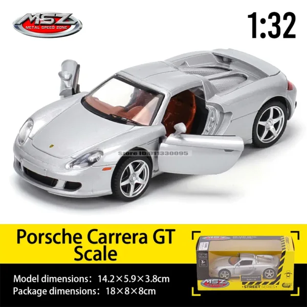 1:32 Diecast Porsche Carrera GT Model Car