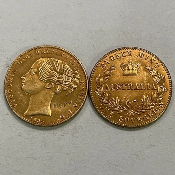 Victorian Gold Plated Replica Sovereign Coin - Image 3