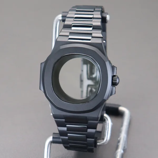 40mm Black Watch Case for NH35 NH36 Movement - Image 2