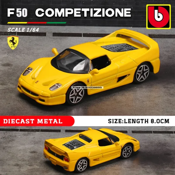 Bburago 1:64 Scale Ferrari Diecast Model Car - Image 16