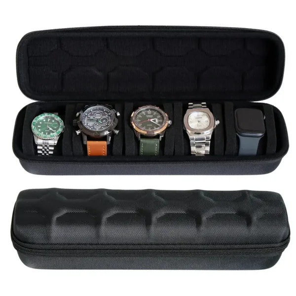 5 Slot Travel Watch Case for Men and Women