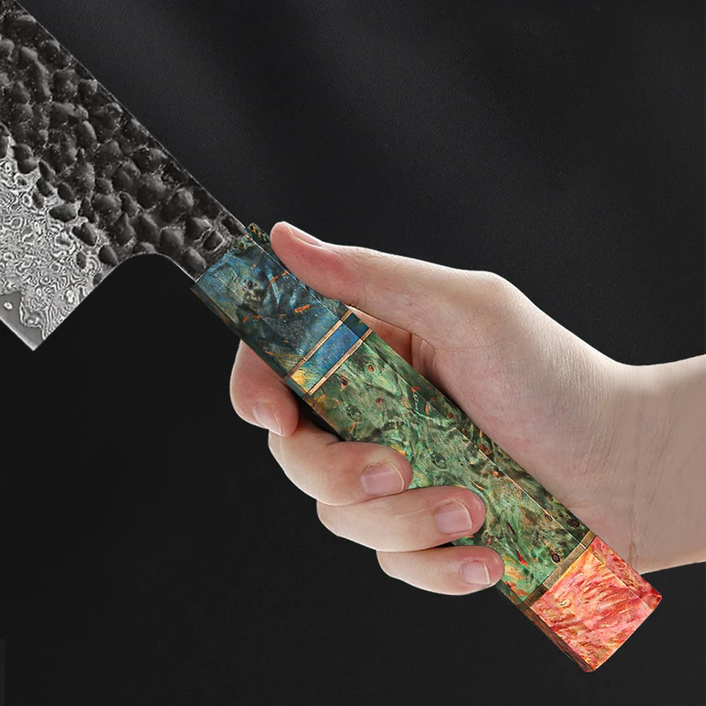 8 Inch Damascus Chef Tool with Composite Handle 5 8 Inch Damascus Chef Tool with Composite Handle - Image 5