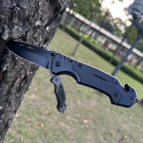 Stainless Steel Folding Camping Knife 22cm - Image 5