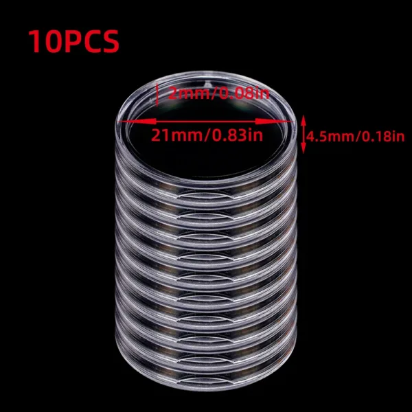 Clear Plastic Coin Storage Capsules Set - Image 17