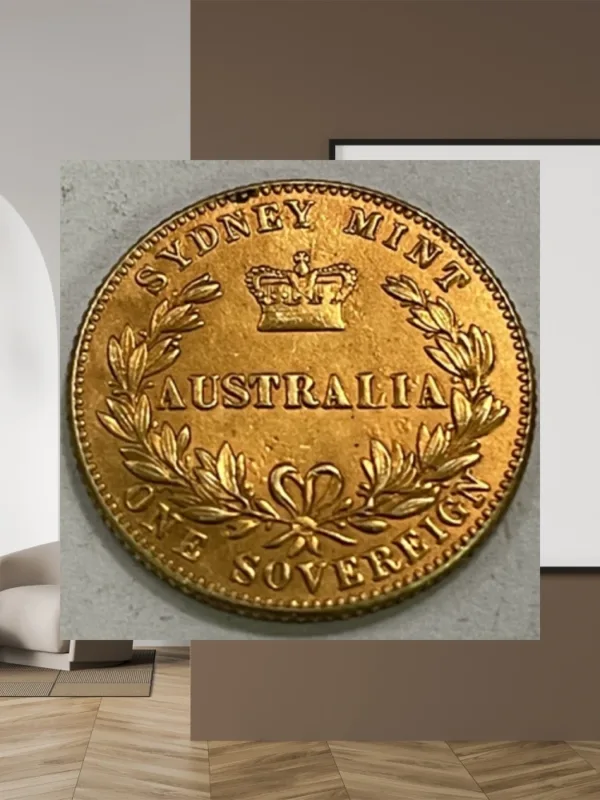 Victorian Gold Plated Replica Sovereign Coin - Image 4