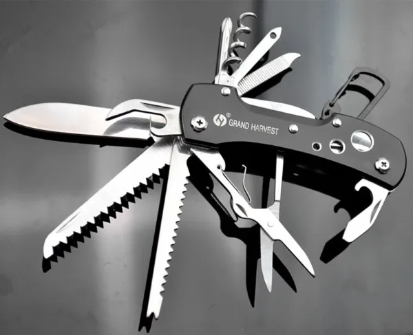 11-in-1 Folding Survival Multitool Knife - Image 7
