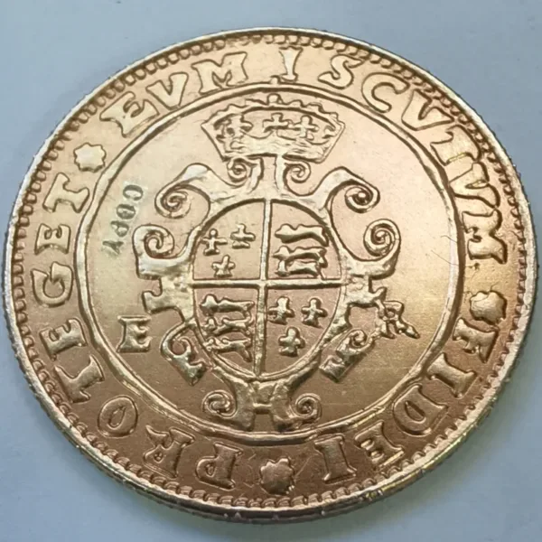 1/2 Sovereign Replica Gold Coin Edward VI - Image 2