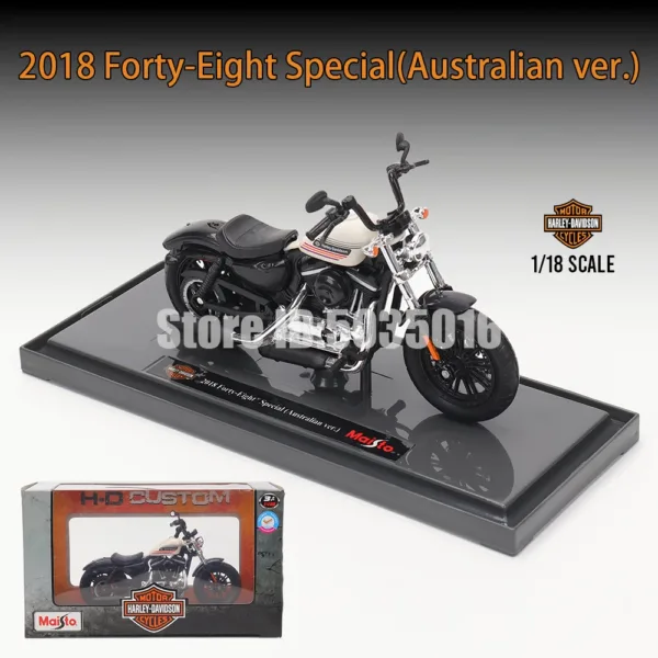 Maisto 1:18 Harley-Davidson Motorcycle Model - Image 25