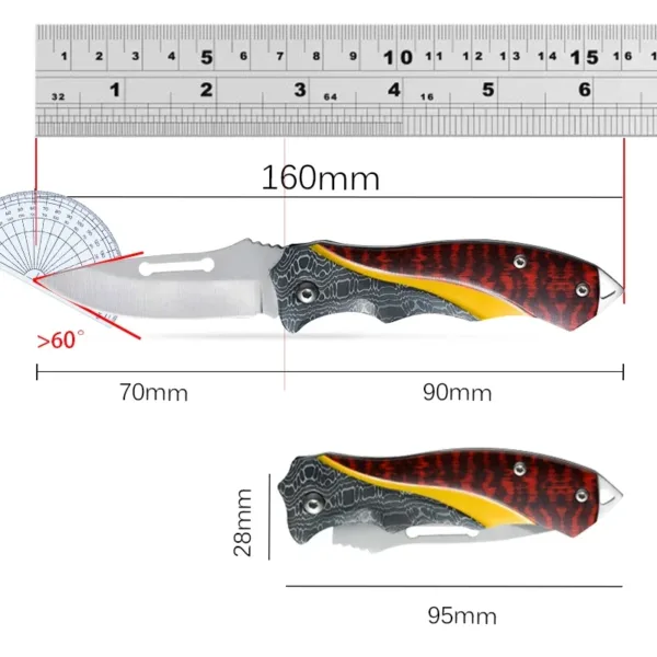 Folding Stainless Steel Fruit Knife Set - Image 6
