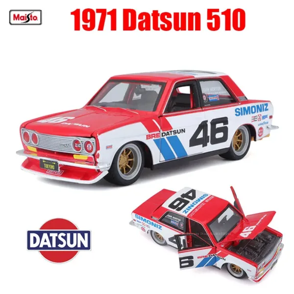 Maisto 1:24 Diecast Nissan Datsun 620 Model - Image 12