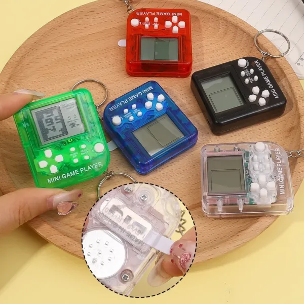 Mini Handheld Game Console with Keychain - Image 3